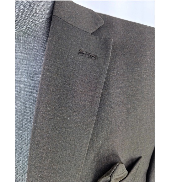 bar III‎ Sport Coat Mens 44L Brown Slim Fit Wool Blend Suit Blazer Jacket NWT - Picture 8 of 10
